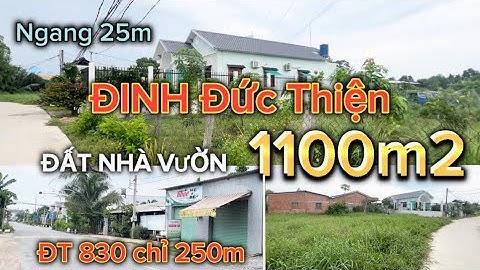 D0322 | Bán Đất Vườn Cần Đước 1.100m2 có 931m2 thổ tuyến Chợ Bình Chánh / Đinh Đức Thiện / DT 830