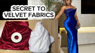 Secret to Sewing Stretchy Velvet Fabrics | Easy Tips for Beginners 