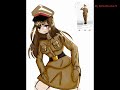 Anime art girl USSR