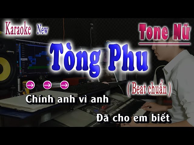 Tòng Phu Karaoke Tone Nữ Beat Chuẩn | song nhien karaoke class=