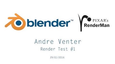 Blender Pixar RenderMan Render Test #1