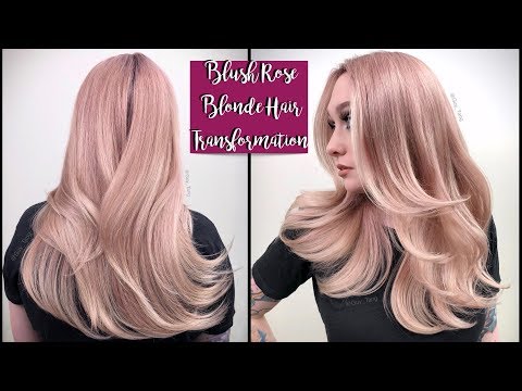 Blush Rose Blonde Hair Transformation Youtube