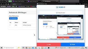 CRUD data siswa menggunakan laravel & bootstrap | Design Table dan form part1
