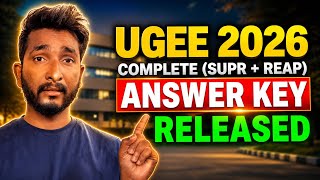 UGEE 2026 Answer Key Released 🔥 ⋮ IIITH UGEE Complete Question Paper by The Rankers Vision