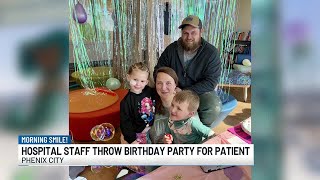 Morning Smile: Hospital staff throw birthday party for young patient
