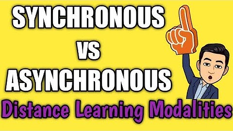SYNCHRONOUS vs ASYNCHRONOUS Distance  Learning Modalities #distanceLearning #teachingModalities