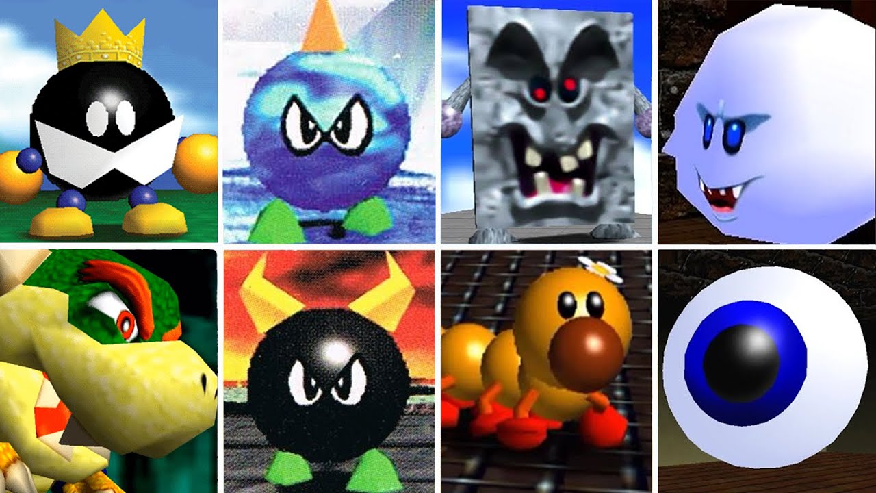 😱TODOS LOS JEFES FINALES + FINAL SECRETO I SUPER MARIO 64🤫 YouTube