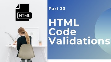 Validate Your HTML Code #Part33