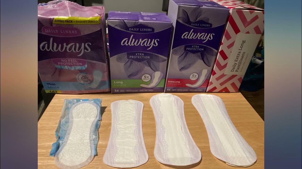 Always Xtra Protection Dailies Feminine Panty Liners for Women, Extra  Large, review 