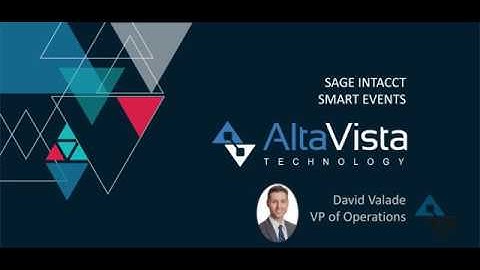 Sage Intacct: Smart Event Tutorial