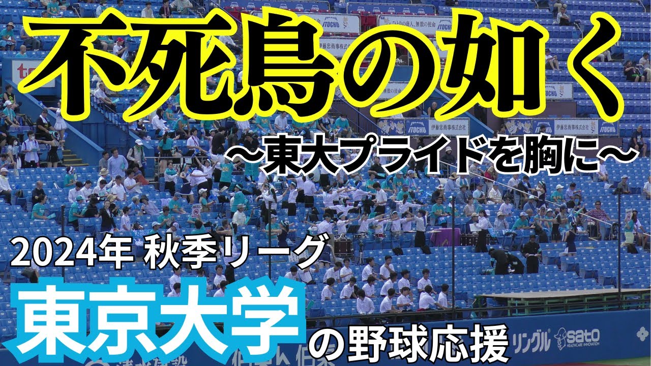 【東京大学運動会応援部が魅せる魂の応援】東京大学の野球応援 東京六大学野球 開幕週 早稲田大学戦