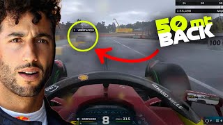 This divebomb scares Daniel Ricciardo