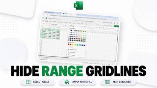 How to Remove Gridlines from Specific Cells in Excel (Targeted Line Hiding)
