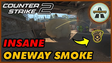 INSANE Monster oneway Smoke | CS2 Overpass
