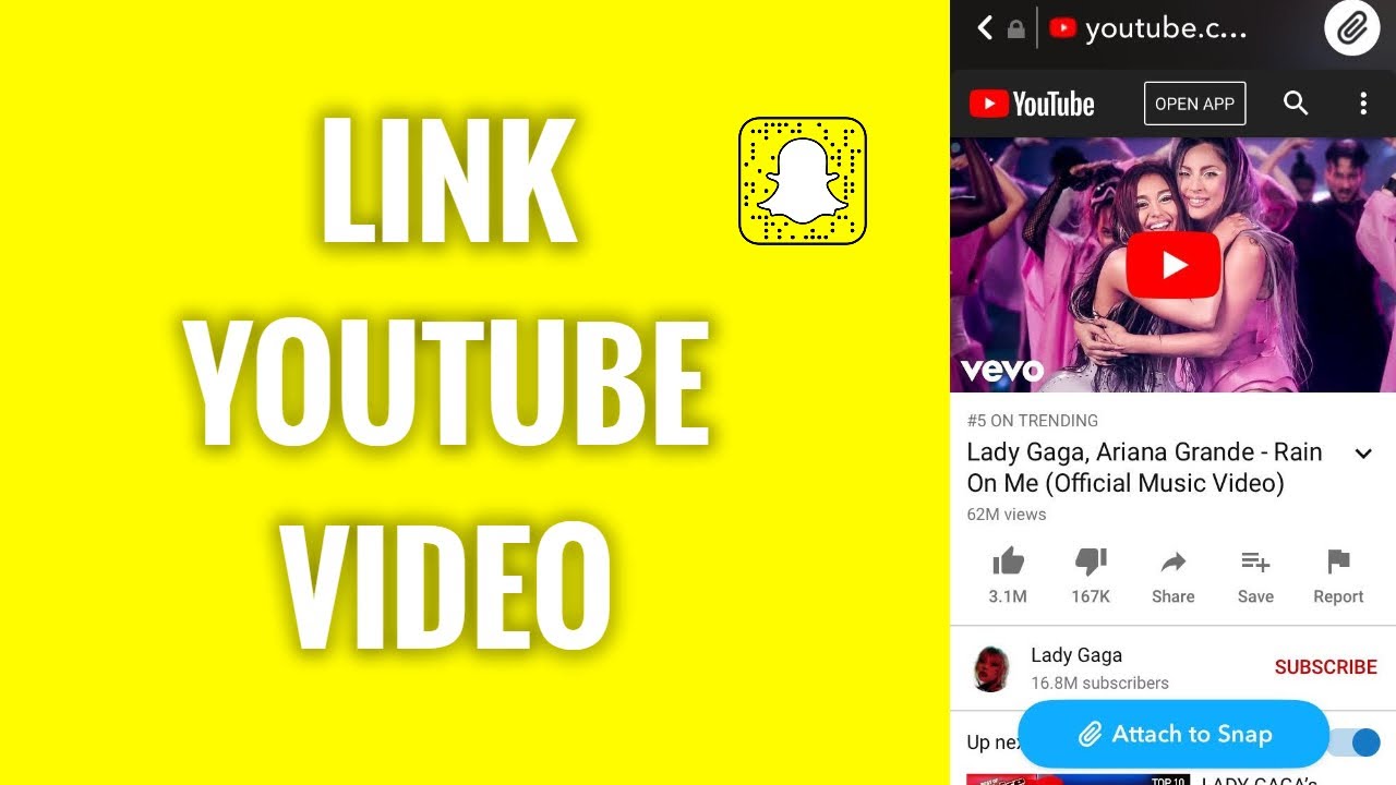 how to upload a youtube video to snapchat story