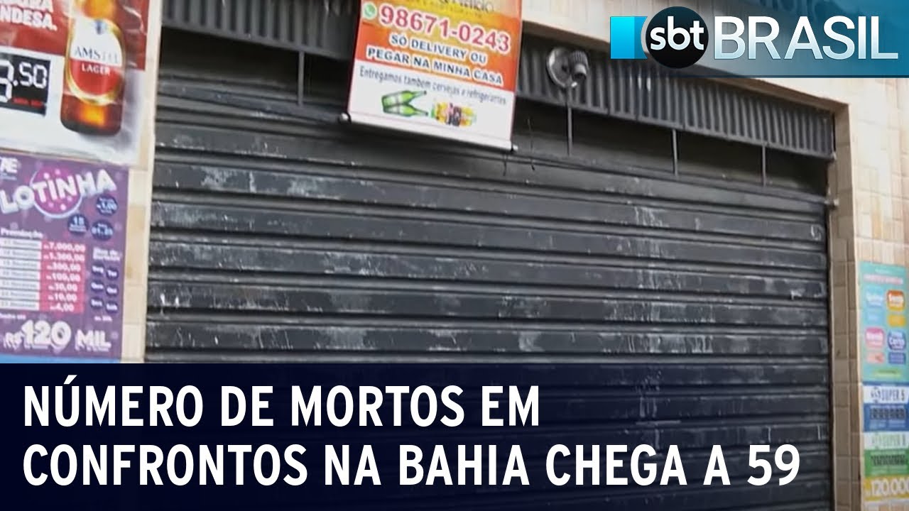 Policiais trocam tiros entre si e morrem, em bar na Bahia | SBT Brasil (28/09/23)