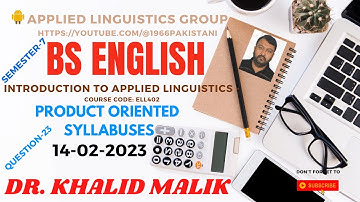 Product oriented syllabuses