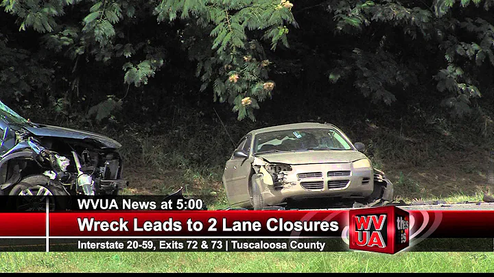TWO-VEHICLE WRECK CLOSES 2 I-20/59 LANES TUESDAY