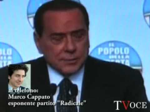 Marco Cappato (Radicali) contro Berlusconi