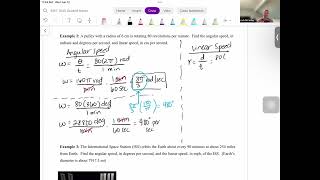 2.04 Linear and Angular Speed