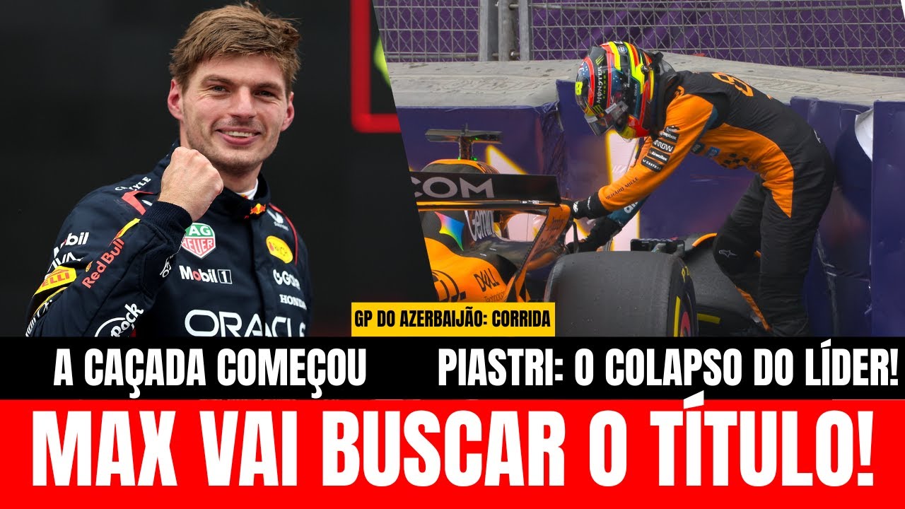 GP do Azerbaijão: VERSTAPPEN DOMINA em Baku, mas ACIDENTE de Piastri MUDA TUDO