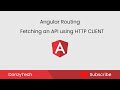 Fetching an API in angular / Angular Routing