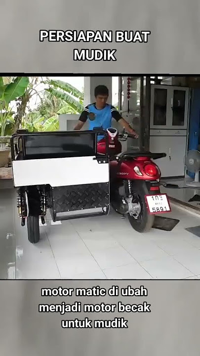 tips modifikasi motor roda 3 untuk mudik lebaran 2024