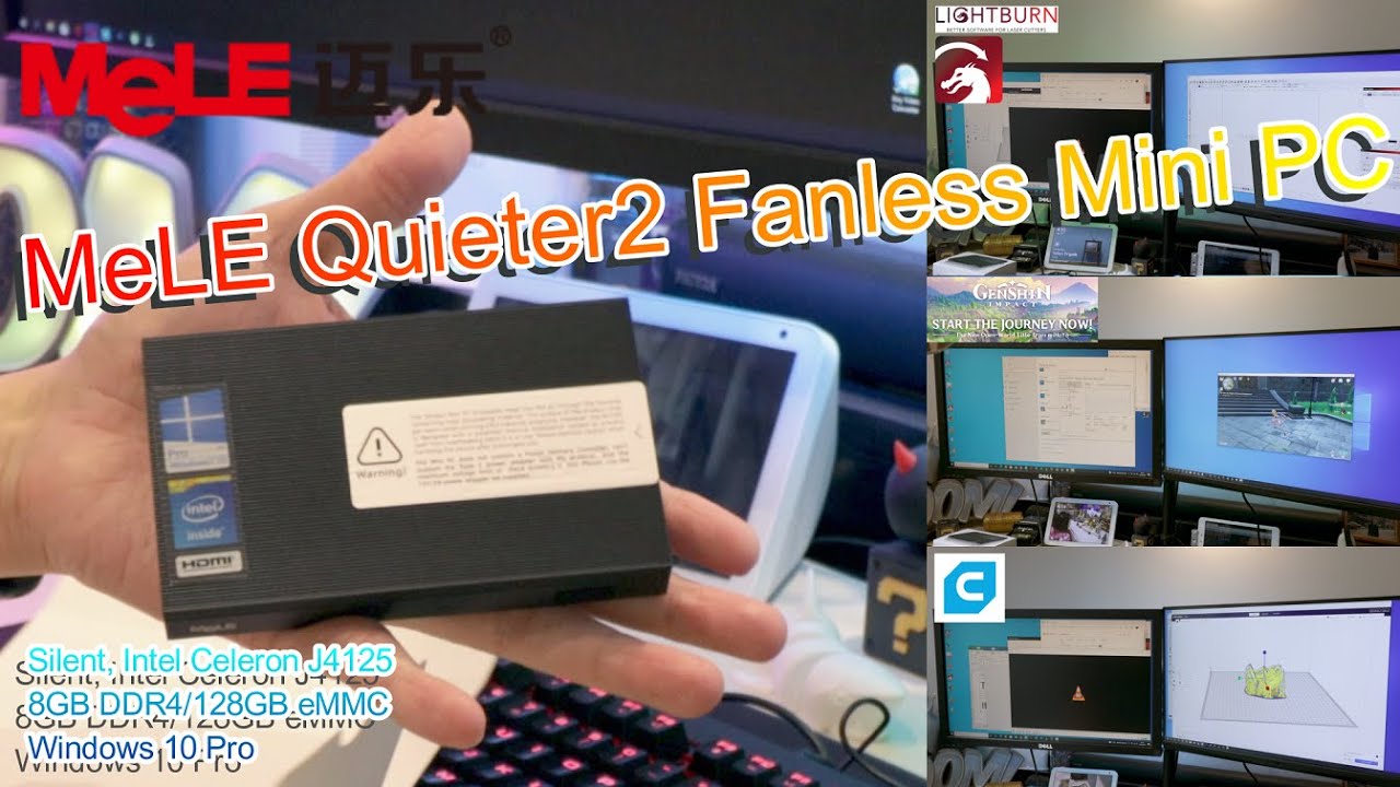 MeLE Quieter2Q 81A ミニPC Amazon.com: MeLE Fanless Mini PC Quieter2Q, Windows 11 Pro Celeron