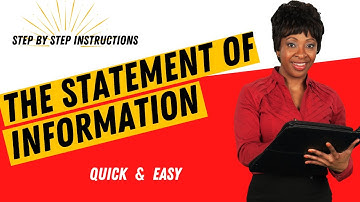 Completing the Statement of Information for your Nonprofit Organization | Step by Step Instruction
