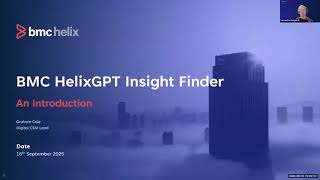 Webinar: BMC HelixGPT Insight Finder - Introduction (EMEA Session)