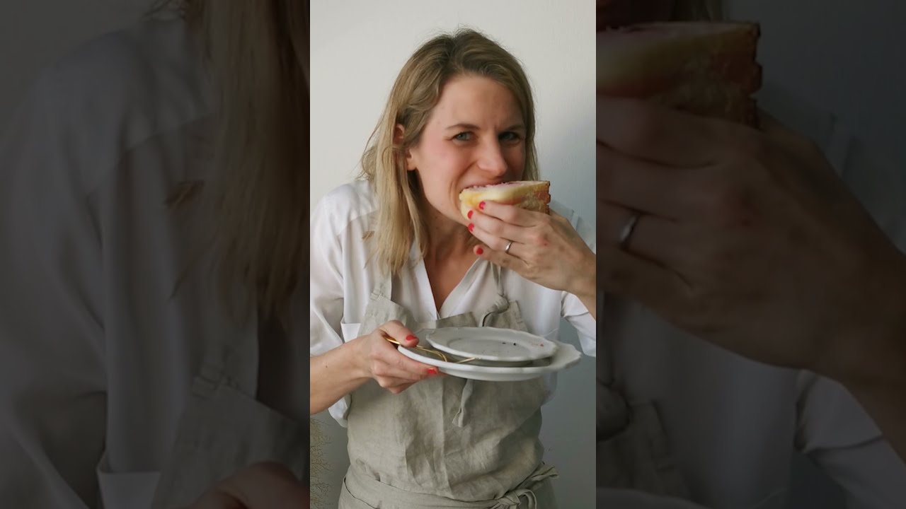 Hefekuchen mit Vanille und Himbeere - YouTube