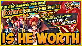 Is Blue Extreme Shanks Worth Summoning | One Piece Bounty Rush