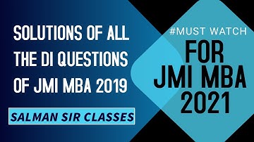 DI for JMI MBA 2021| Detailed Solution of Jamia MBA 2019| LINE GRAPH| PIE CHART| TABLES| BAR GRAPHS