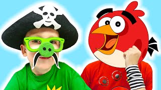 ЧТО ЗАДУМАЛИ Илья и Картонка ПРОТИВ Angry Birds ? Лучшие серии подряд про ЛЕГО Энгри Бердс
