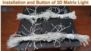 Installation tips and the button function of 3D Matrix light for exhibition hall museum art gallery