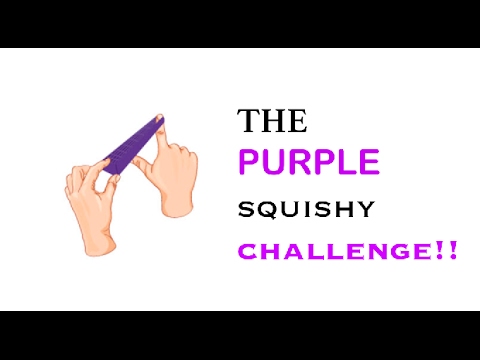 Purple Mattress Squishy Challenge!! - YouTube