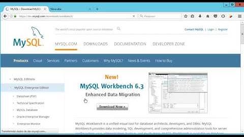 Instalação MySQL Workbench 6.3.9