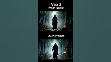 Veo 3 - #json VS normal  VS #python #aiart