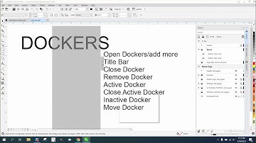 Corel Draw Tips & Tricks All about Dockers