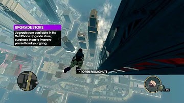 Saints Row 3 Skydiving from Tallest Point in City