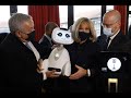 Brigitte Macron and Jean-Michel Blanquer discover Buddy, tele-education 🤖 robot for sick children 🧒