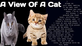 #Aviewofacat #Poem#Englishferru  Explanation Of The Poem : A View Of A Cat By Stephanie |H/W And W/M