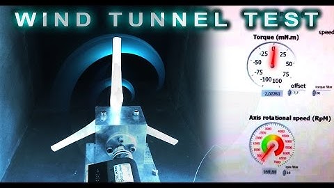 3D printed wind turbine test on a wind tunnel