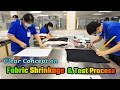 Shrinkage Or Dimensional Stability  to wash Test Process For Fabric