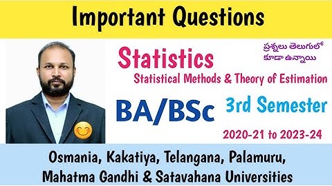 Statistieken | Belangrijke vragen 2023 | BA BSc 3e semester | UG | Diploma | bsc | JA, IK BEN MGU...