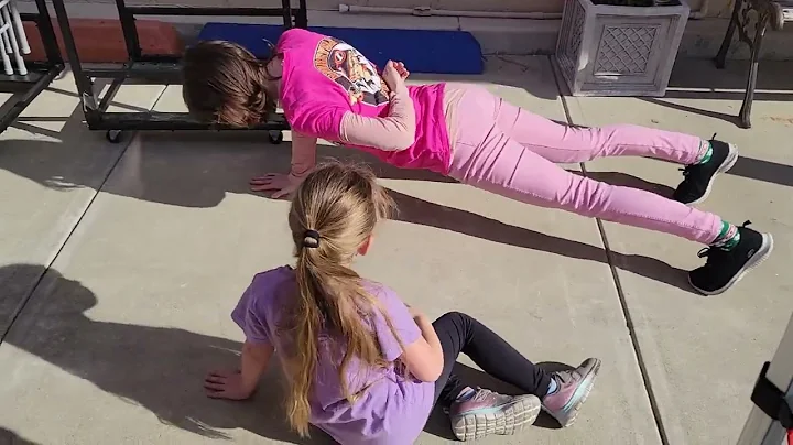 Christine & Emily showing off their skills