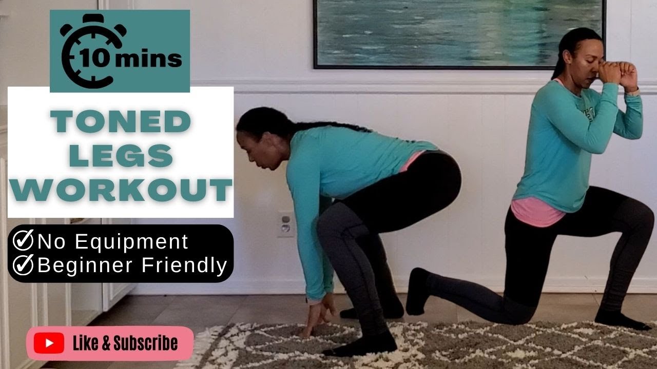 10 Minute TONED LEGS WORKOUT (No Equipment) - YouTube