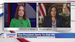 Kamala Harris Discusses Abortion Rights With Wcco