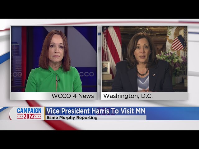 Kamala Harris discusses abortion rights with WCCO class=