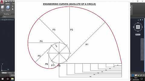 Module 5 Lesson 3 Involute of a Circle and Circle Profile AutoCad 2017